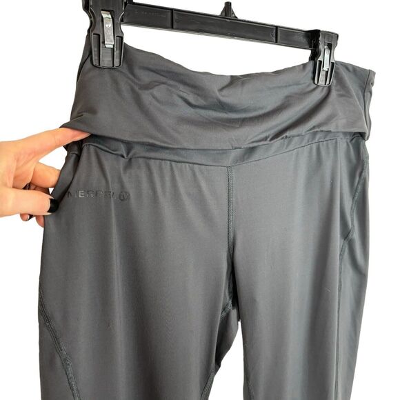 Merrell Opti-Wick Gray Roll Waist Pants Women's 12 Back Pocket - Picture 2 of 5